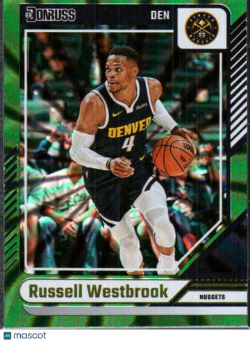 2024-25 Donruss Russell Westbrook #158 Holo Green Laser