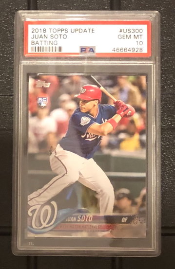 Juan Soto topps update Us300 Psa 10