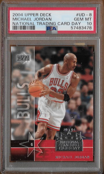 2004 Upper Deck National Trading Card Day UD-8 Michael Jordan Chicago Bulls PSA 10 Gem Mint