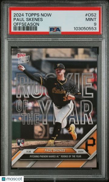 2024 Topps Now Offseason Paul Skenes #OS2 PSA 9
