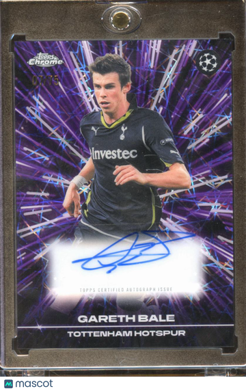2026 Topps Chrome UEFA Club Competitions Gareth Bale #BLA-GB Black Lazer
