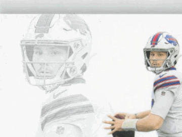 2021 Panini Encased Josh Allen #9 Sapphire /25 SN