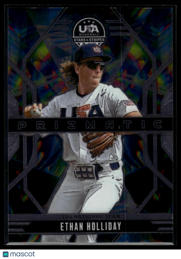 2026 Panini Stars & Stripes Prizm USA Baseball Ethan Holliday #12 Prizmatic
