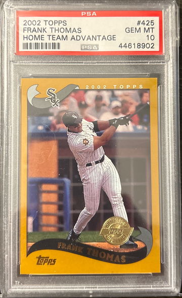 2002 Topps Frank Thomas Home Team Advantage #425 PSA 10