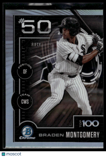 2025 Bowman Braden Montgomery #BTP-50 Bowman Scouts Top 100