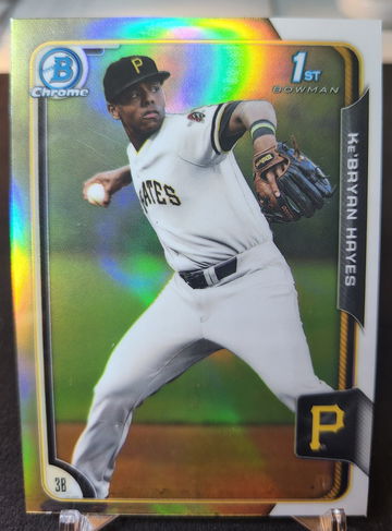 2015 Bowman Chrome Draft Ke'Bryan Hayes 1st Refractor Pirates