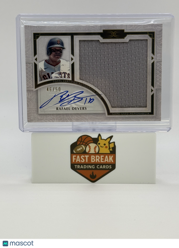 2025 Topps Definitive Collection Rafael Devers #ARC-RD /50 Game-Used Memorabilia Autographed Relic Card