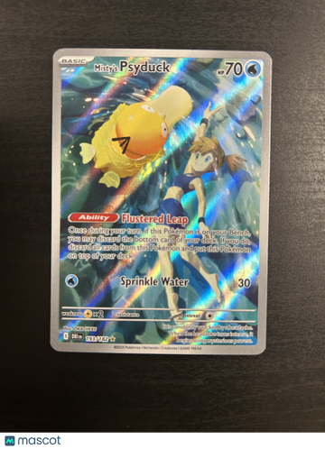 2025 Destined Rivals Misty's Psyduck Holo Secret Rare #193/182