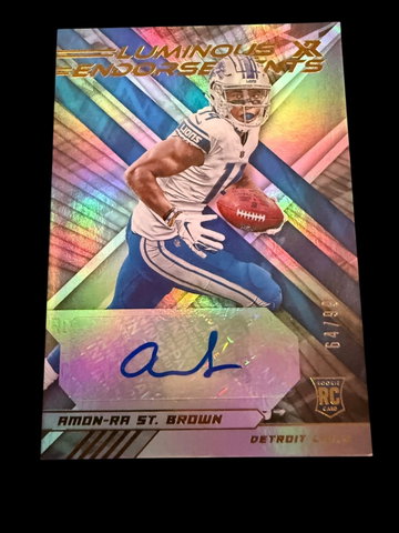 2021 XR | Rookie Amon-Ra St. Brown | Auto | 64/99 | LUM-ASB