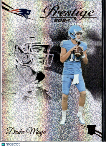 Drake Maye 2024 Panini Prestige Xtra Points Silver New England Patriots