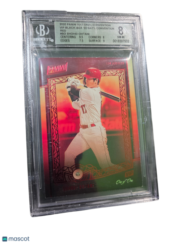 2020 Panini National Convention VIP Black Box '22 National Red Shohei Ohtani #SO BGS 8