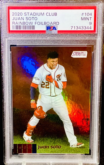 Juan Soto Stadium Club Foilboard PSA 9 POP 1 SSP