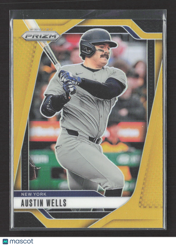 2025 Panini Prizm Baseball Austin Wells #212 Gold /10