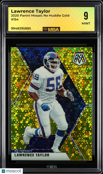 2020 Panini Mosaic Lawrence Taylor #154 No Huddle Gold /10 MBA 9