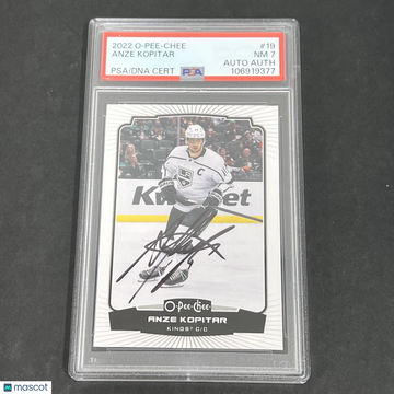 2022 Upper Deck O-Pee-Chee Anze Kopitar #19 PSA 7 Auto A
