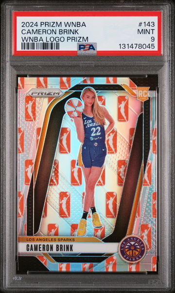 2024 Panini WNBA Prizm WNBA Logo Prizm Cameron Brink #143 PSA 9