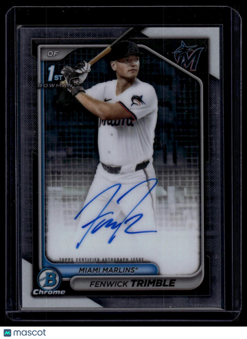 2024 Bowman Draft Fenwick Trimble #CPA-FT Chrome Prospect Autographs AU