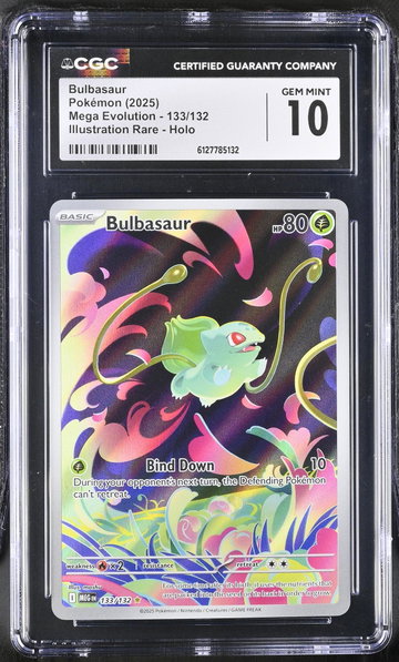 2025 Pokemon #133/132 Bulbasaur Mega Evolution CGC 10