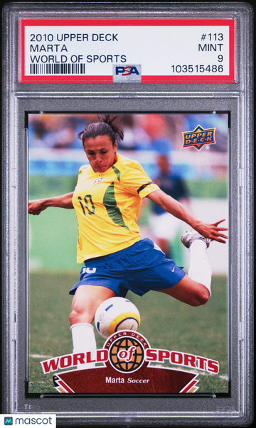 2010 Upper Deck World Of Sports Marta #113 Rookie PSA 9