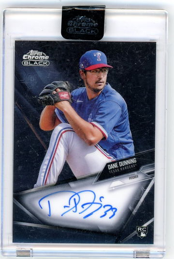 2021 Topps Chrome Black Dane Dunning #CBA-DD RC Auto