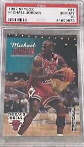 1992 SkyBox 31 Michael Jordan Chicago Bulls PSA 10 Gem Mint