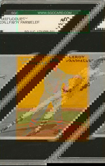1933 Goudey Leroy Parmelee #239 SGC 3 P1364