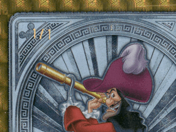 2025 Topps Disney Mint Captain Hook Platinum Tier Foilfractor 1/1 #112
