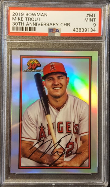2019 Bowman Mike Trout Los Angeles Angels PSA 9