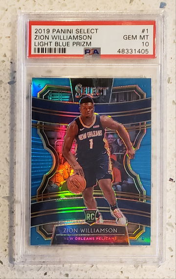 2019 Select Blue Prizm #/299 Zion Williamson Rookie RC PSA 10 