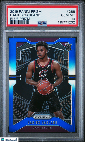 2019 Panini Prizm Darius Garland #288 Blue /199 Rookie RC PSA 10