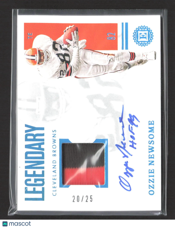 2021 Panini Encased Legendary Ozzie Newsome #LSS-ON Patch /25 Patch Memorabilia