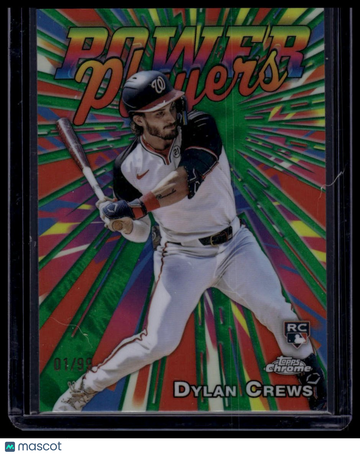 2025 Topps Chrome Dylan Crews #PP-20 Power Players Green Refractors SN