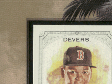 2018 Topps Allen & Ginter Rafael Devers #MA-RD Mini Framed RC Rookie Auto Topps