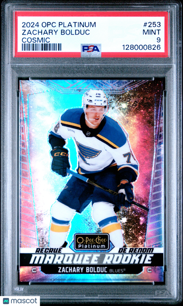 2024 Upper Deck O-Pee-Chee Platinum Zachary Bolduc Cosmic /65 Rookie PSA 9