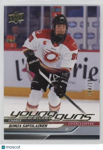 2024-25 Upper Deck PWHL - [Base] - Exclusives Ronja Savolainen #53 Exclusives Rookie 084/100