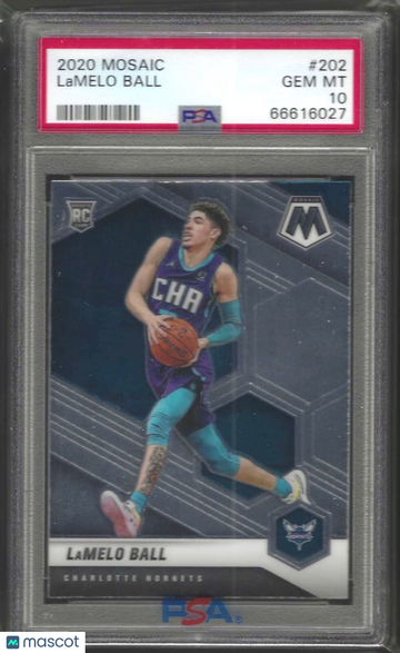 2020 Panini Mosaic Lamelo Ball #202 PSA 10