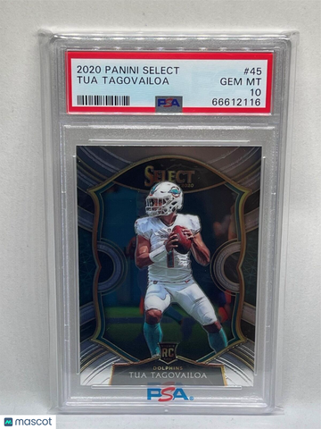 2020 Panini Select Tua Tagovailoa #45 PSA 10