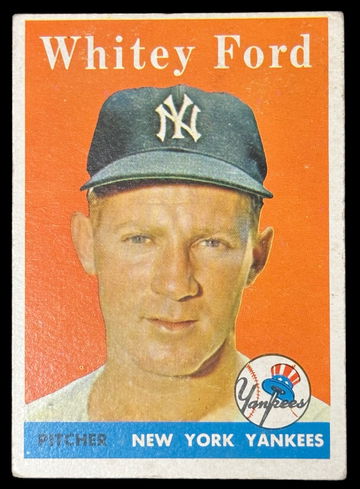 1958 TOPPS WHITEY FORD - NEW YORK YANKEES # 320