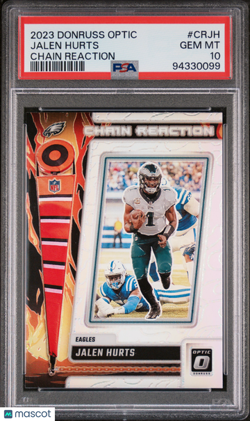 2023 Panini Donruss Optic Chain Reaction Jalen Hurts #CRJH PSA 10