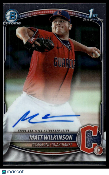 2025 Bowman Matt Wilkinson #CPA-MW Chrome Prospect Autographs AU