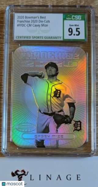 2020 Bowman's Best Casey Mize #9 9.5