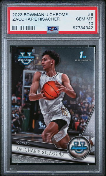 2023 Bowman Chrome Zaccharie Risacher #9 PSA 10