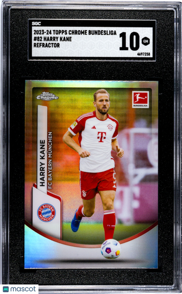 2023 Topps Chrome Bundesliga Harry Kane #82 Refractor SGC 10