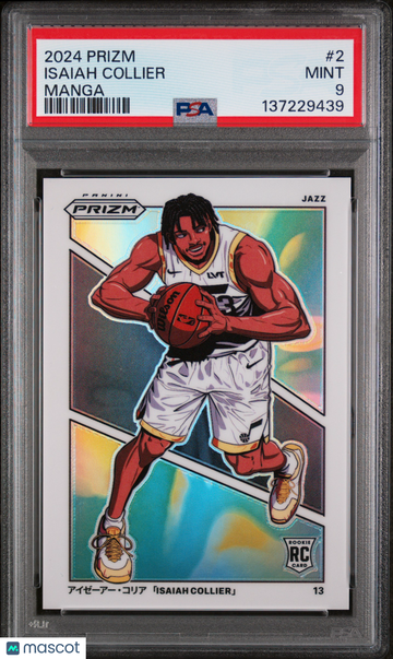 2024 Panini Prizm Manga Isaiah Collier #2 PSA 9