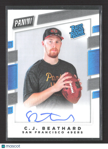 2017 Panini Donruss Rated Rookie C.J. Beathard Personal Edition Auto
