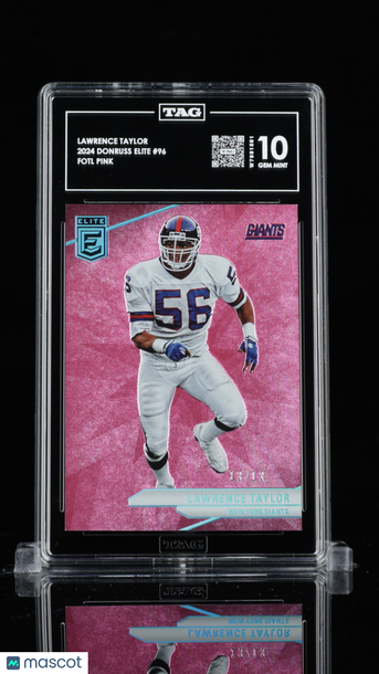 2024 Donruss Elite Lawrence Taylor #96 FOTL Pink /13 Short Print HOF TAG 10