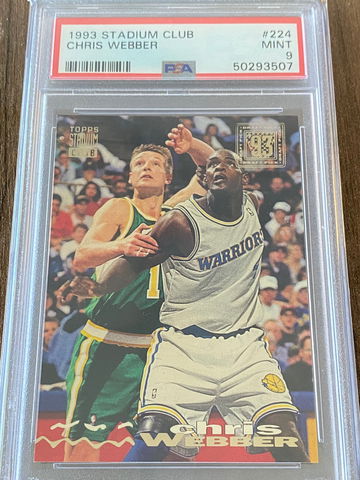 1993 Stadium Club Chris Webber PSA 9