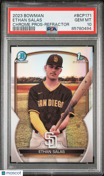 2023 Bowman Chrome Prospects Ethan Salas #BCP171 Refractor PSA 10