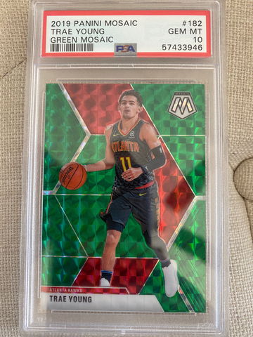 2019 Trae Young Green Mosaic PSA 10