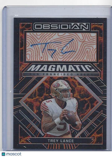 2022 Panini Obsidian Trey Lance #MS-TLA